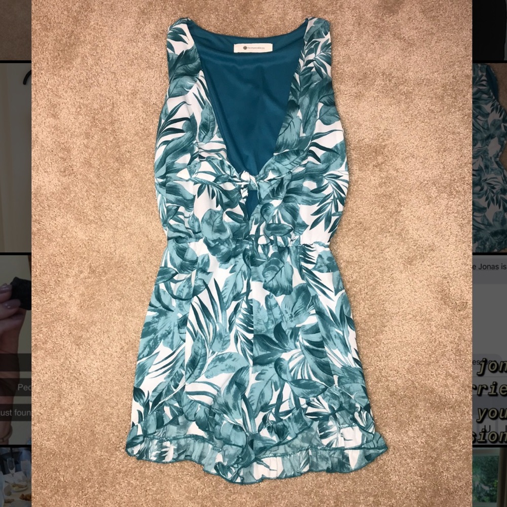Palm leaf romper